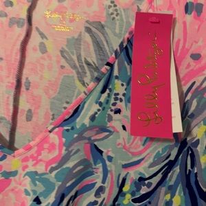 Lilly Pulitzer Davie Dress Size XL Periwinkle Fan Sea Pants